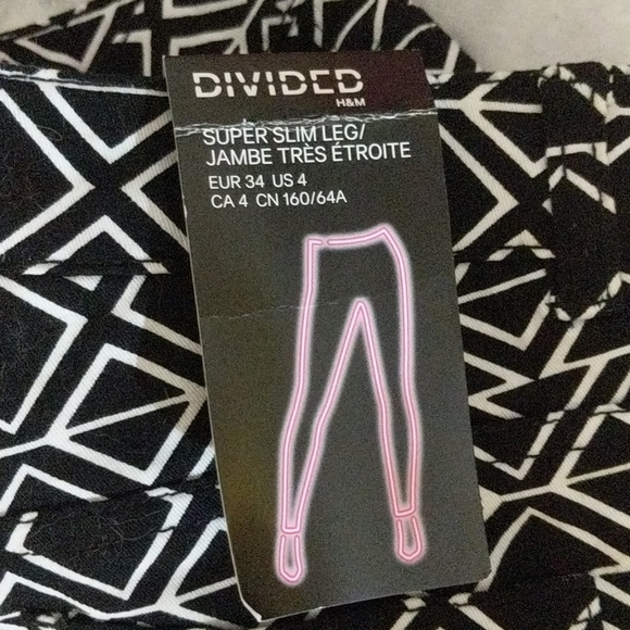 new divided super slim chevron print pants - Picture 3 of 4
